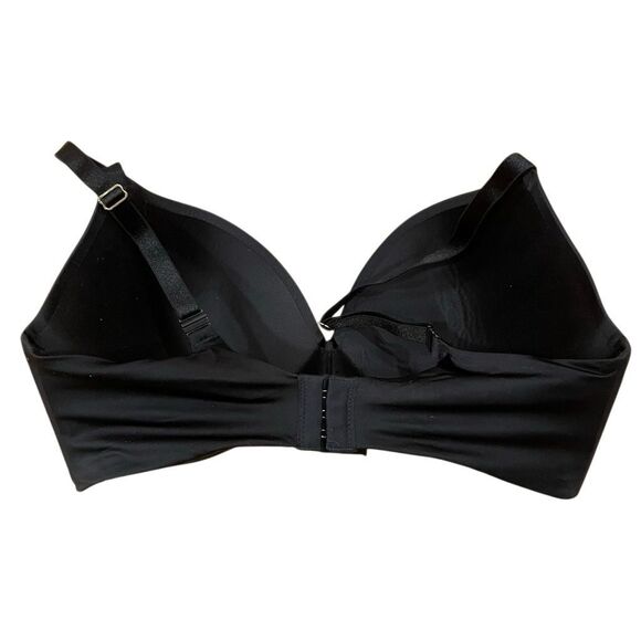 Victoria’s Secret So Obsessed Womens Padded No Wire Bra 36DD Black Satin Volume - Picture 2 of 6
